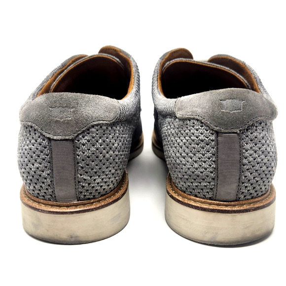 Florsheim Knit Oxford Shoes Mens 10.5 Gray Casual Derby Lightweight Comfort